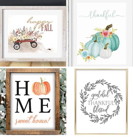 Free Fall Printables to Decorate Your Home